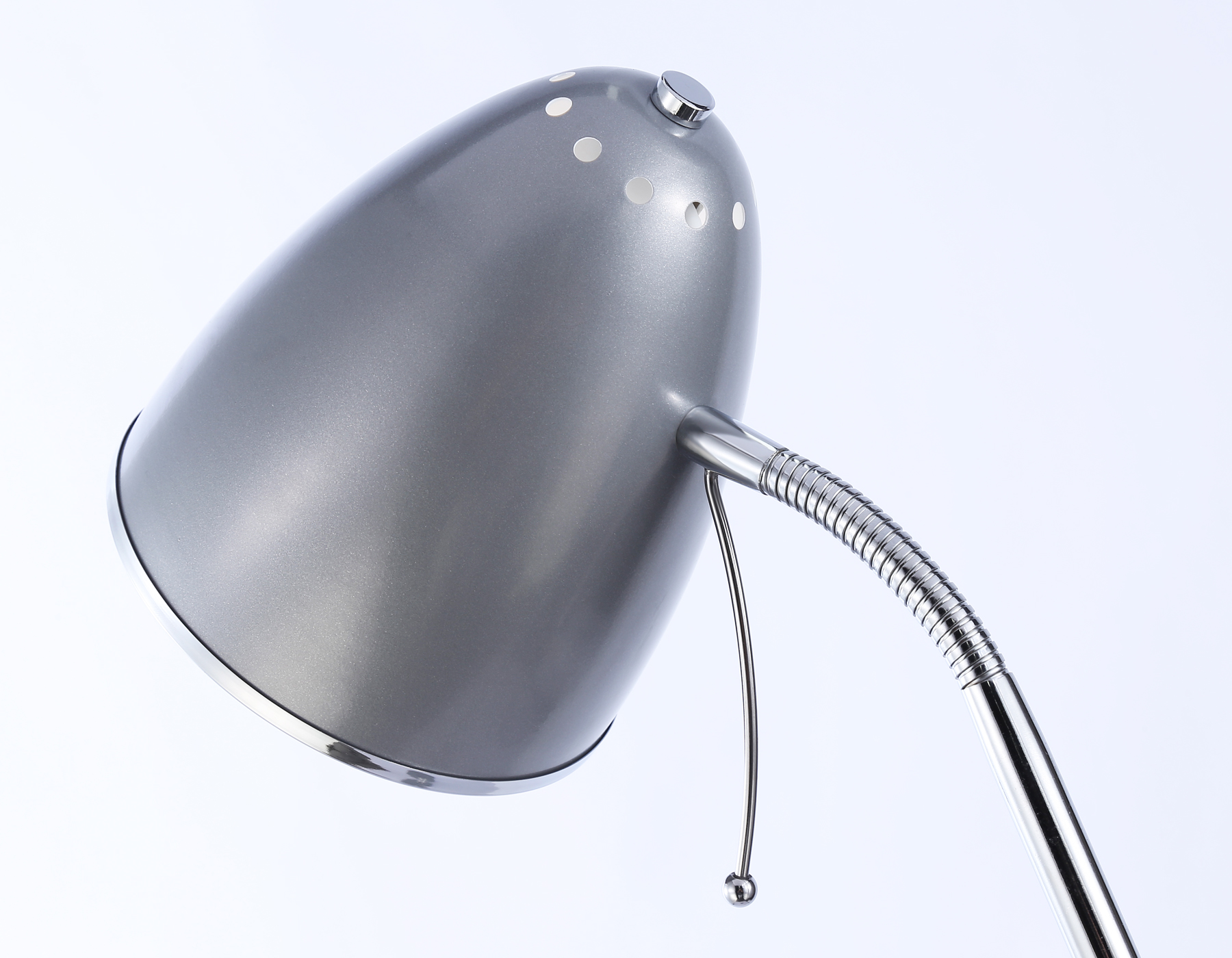 Светильник напольный с выключателем на проводе TR97685 SL серебро E27 max 40W D150*1540