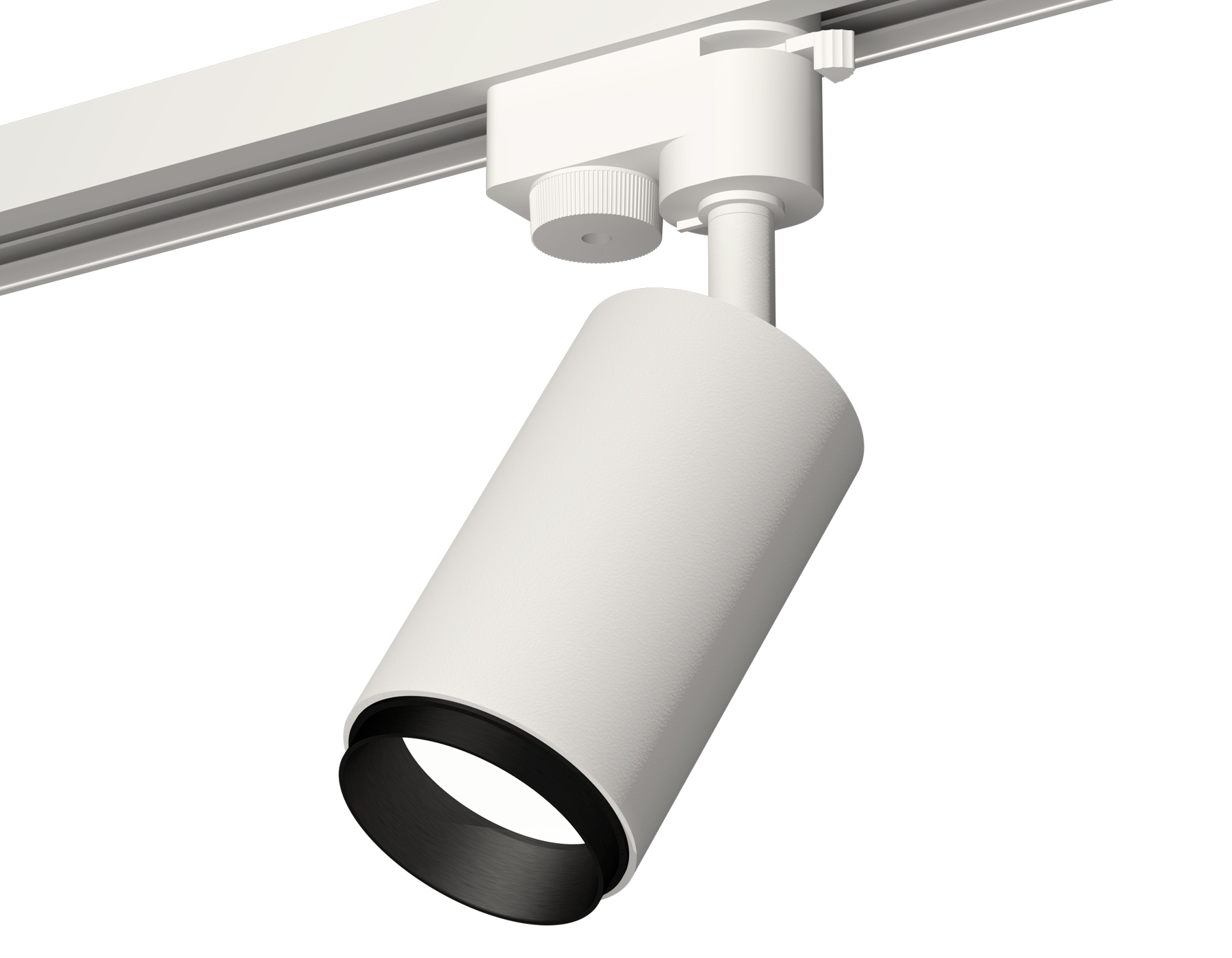 Комплект трекового однофазного светильника XT6322041 SWH/PBK белый песок/черный полированный MR16 GU5.3 (A2520, C6322, N6121)