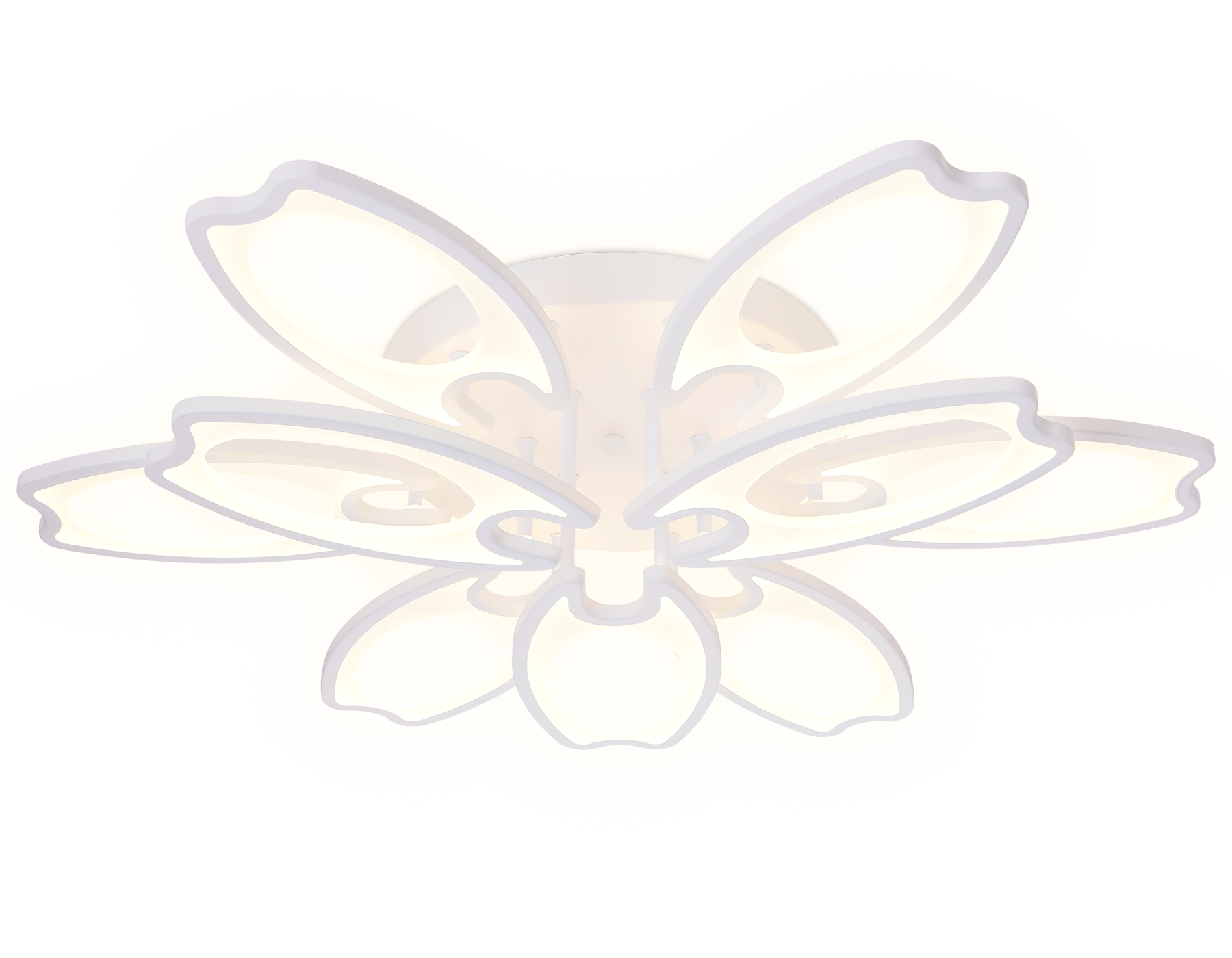 Потолочный светодиодный светильник с пультом FA579/6+3 WH белый 162W 700*640*120 (ПДУ РАДИО 2.4G)