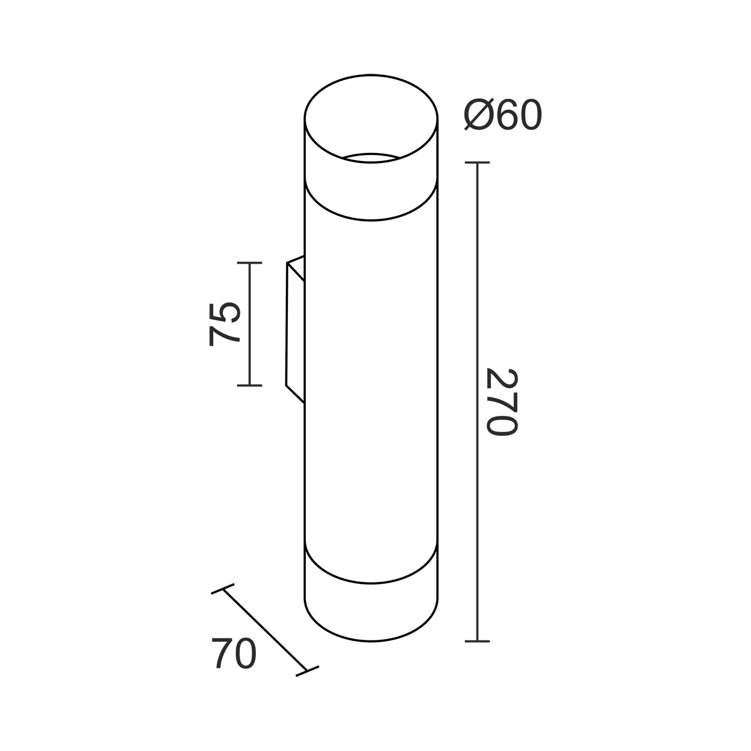 Настенный светильник под сменную лампу Ledron Danny mini 2 WS-GU10 White Wooden (4512)