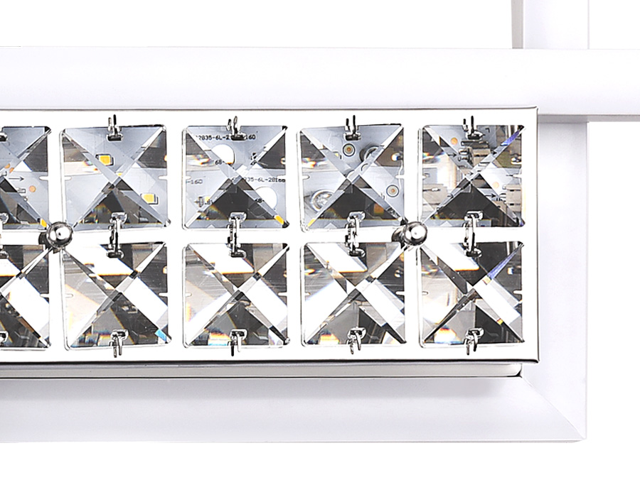 Настенно-потолочный светодиодный светильник FA107 WH белый 15W 3000K 380*200*85 (Без ПДУ)