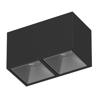 Накладной светодиодный светильник Ledron KUBING 2 Black-Grey (2620)