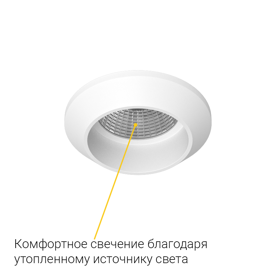 Встраиваемый светодиодный светильник Ledron GIZA MINI White (2083)