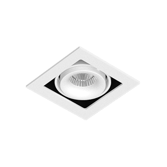 Встраиваемый поворотный светодиодный светильник Ledron ON-201-9W White-Black (2201)