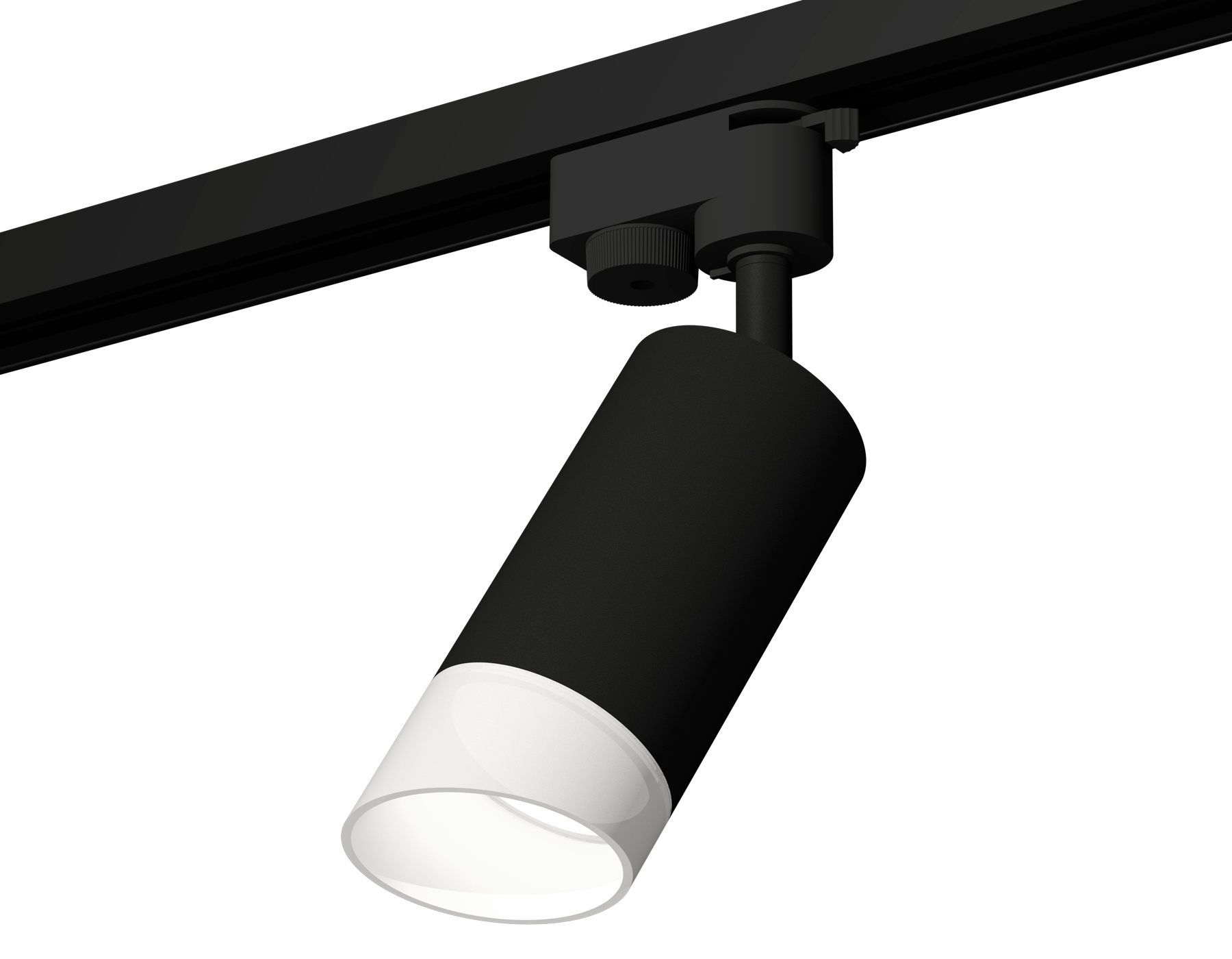 Комплект трекового однофазного светильника XT6323180 SBK/FR черный песок/белый матовый MR16 GU5.3 (A2521, C6323, N6256)