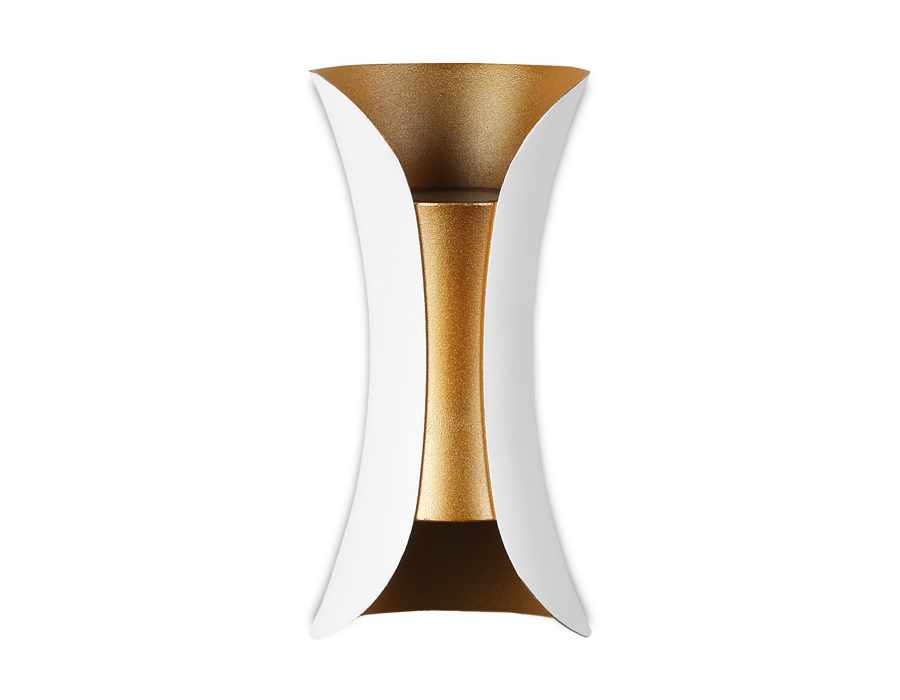 Настенный светодиодный светильник с высокой степенью влагозащиты FW194 WH/GD/S белый/золото/песок LED 4200K 10W 100*200*85