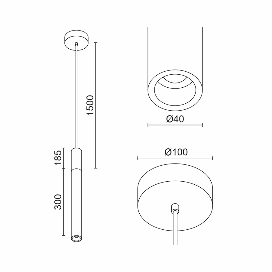 Подвесной светодиодный светильник Ledron ANY B Wood 185 (10209)