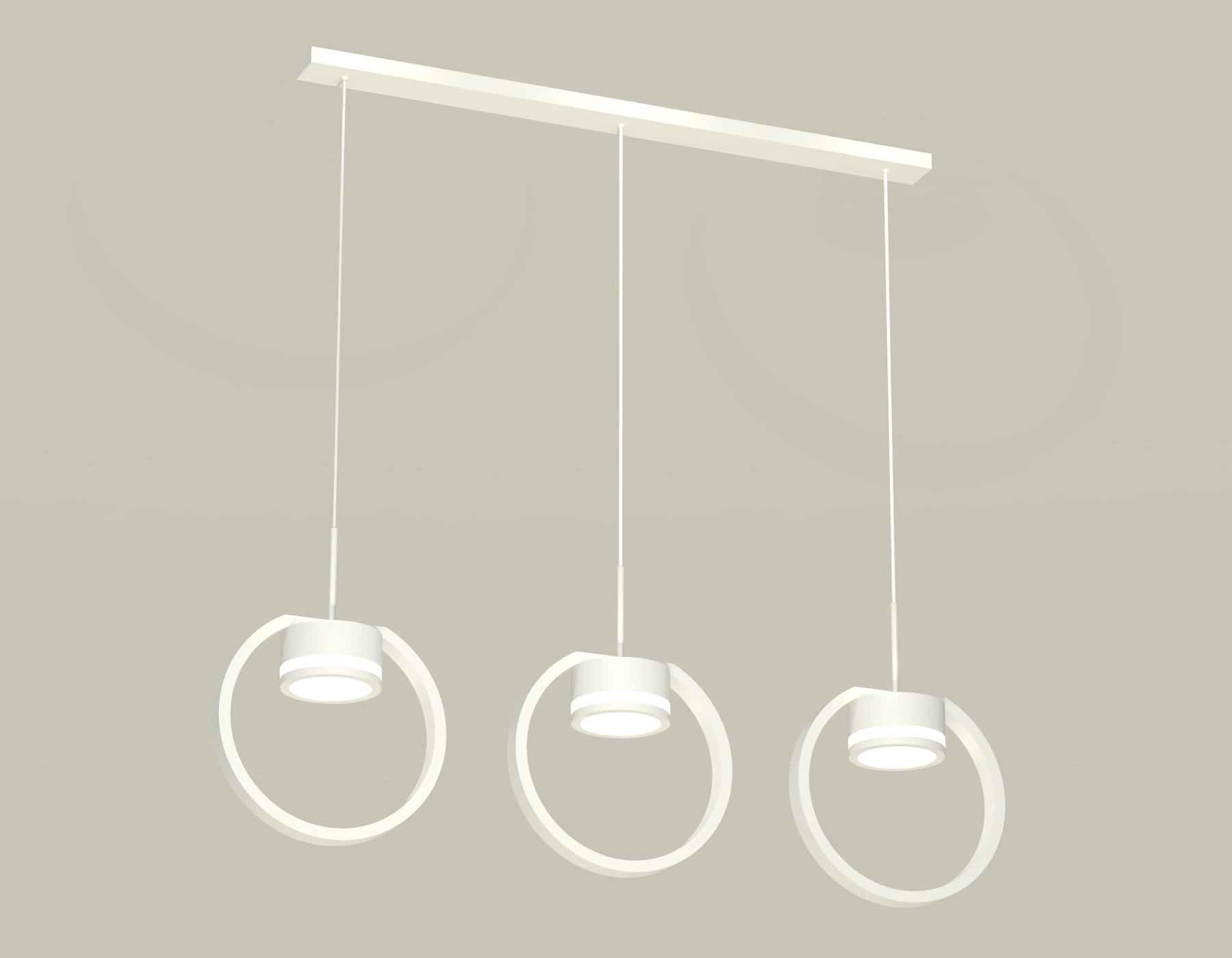 Комплект подвесного светильника с акрилом XB9106150/3 SWH/FR белый песок/белый матовый GX53 (C9106, N8412)