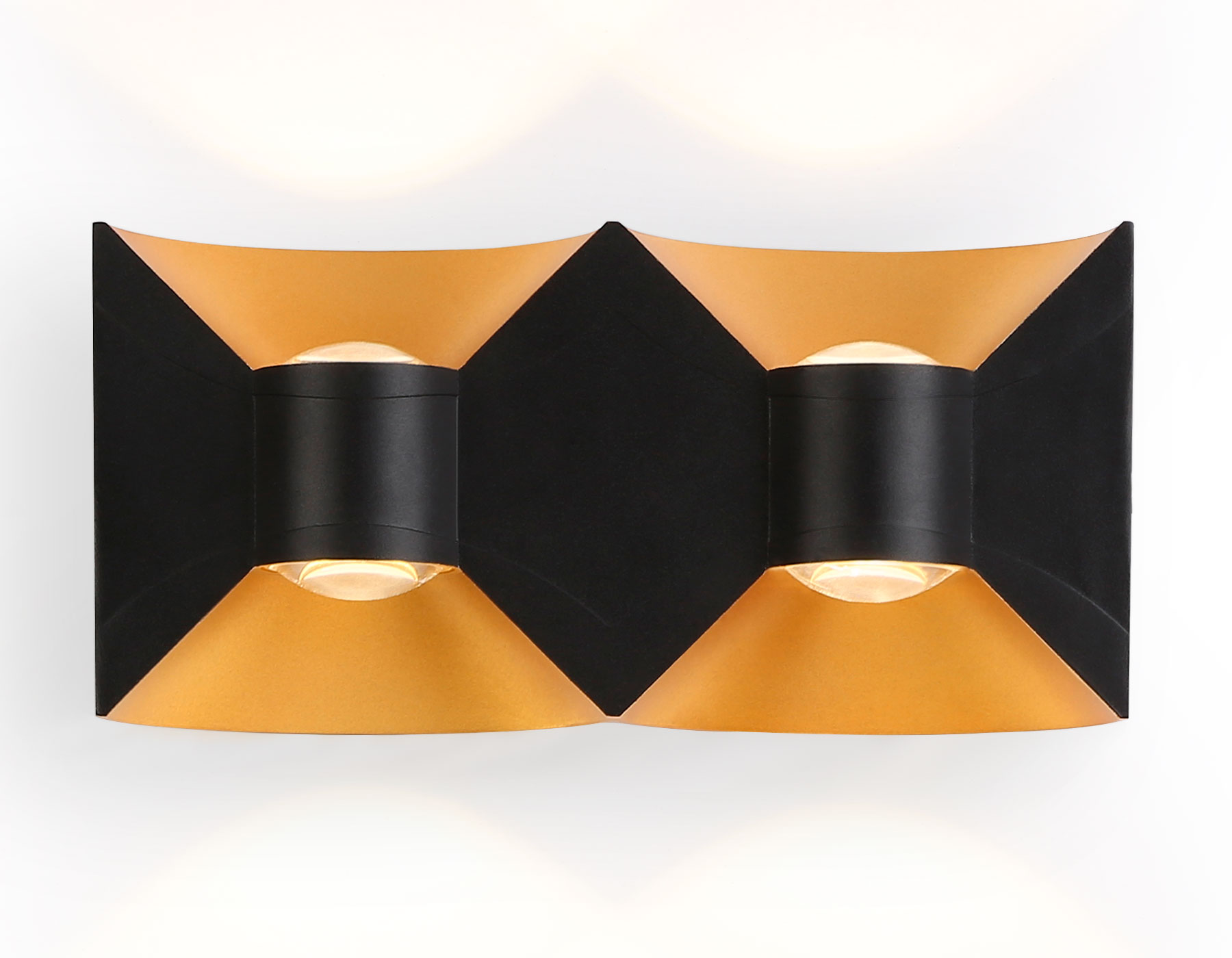 Уличный настенный светодиодный светильник IP54 ST4477/4 BK/GD черный/золото LED 4200K 11W IP54 180*90*55