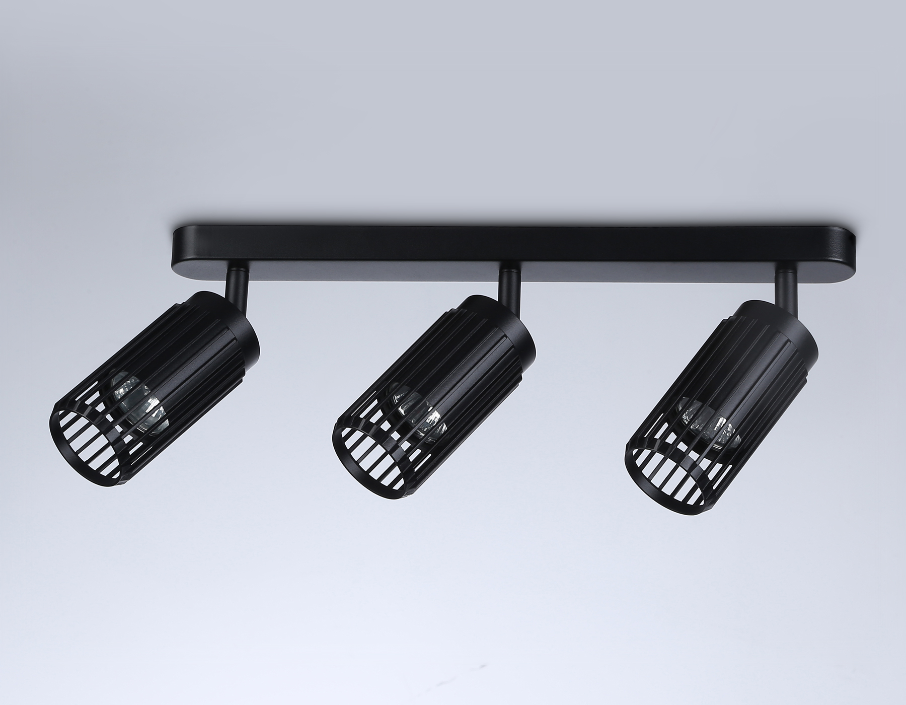 Настенно-потолочный поворотный спот со сменной лампой GU10 TN51690/3 BK черный GU10/3 260*60*180