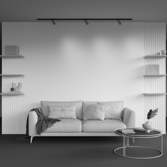 Трековый светильник однофазный 10W 220V Maytoni Calipso TR218-1-GU10-BS (tr218-1-gu10-bs)