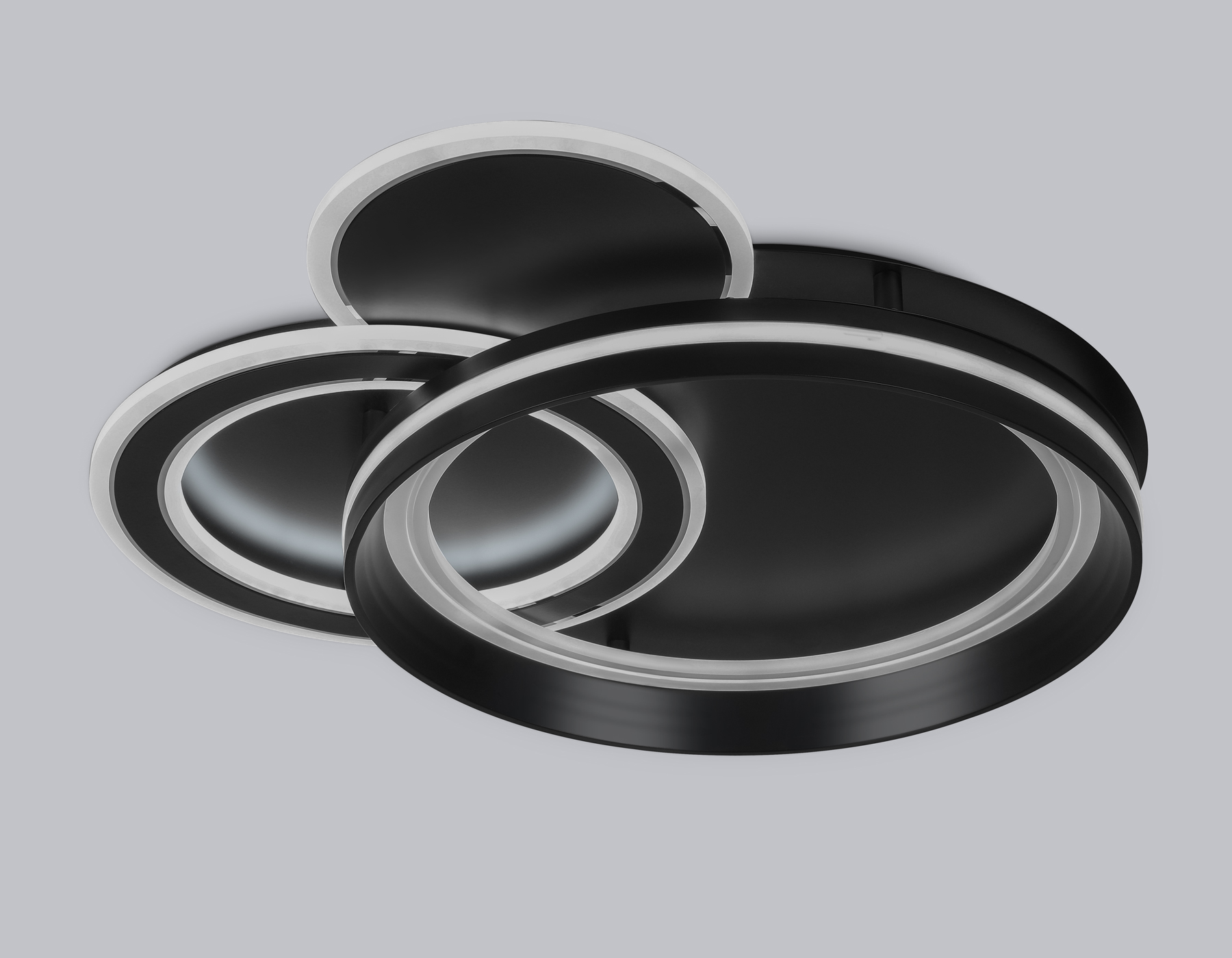 Потолочный светодиодный светильник с пультом FA8515/3 BK черный 143W 3000K-6400K 500*500*80 (ПДУ РАДИО 2.4G)