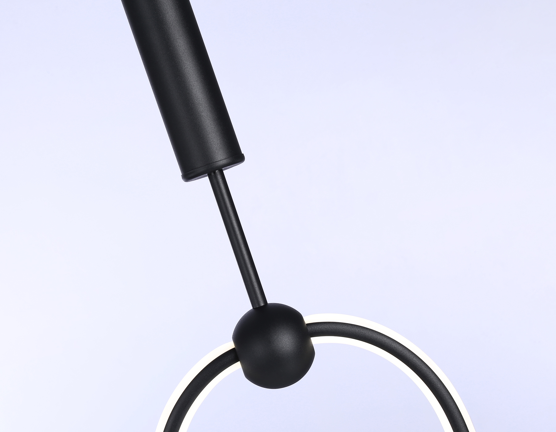 Подвесной светодиодный светильник с пультом FL10577 BK черный 3000K/4200K/6400K 56W 230*16*1000 (ПДУ ИК)