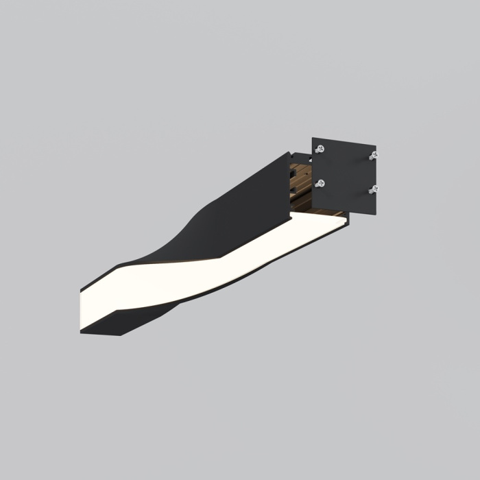 Радиусный профиль 35x35 Twist правый черный Maytoni Радиусный профиль ALM-3535R-B-TR-90-04M (alm-3535r-b-tr-90_0_4m)