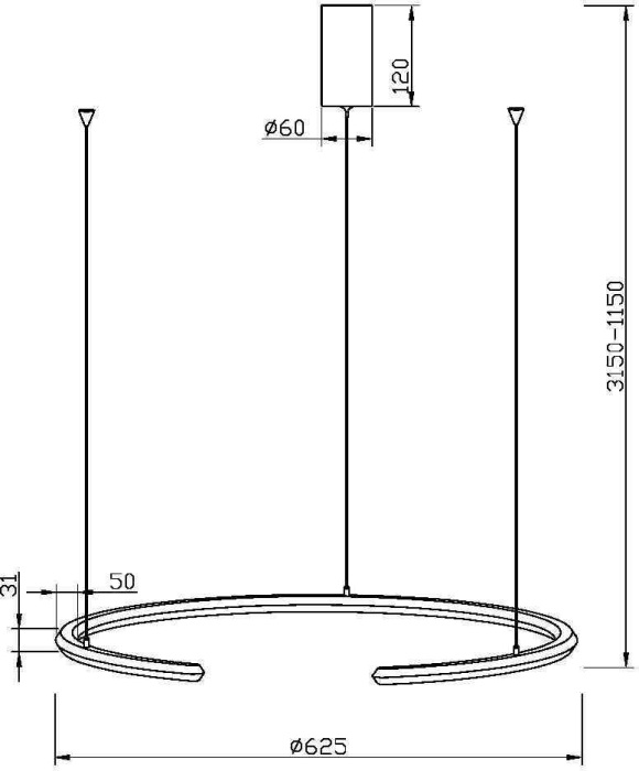 Подвесной светильник Maytoni Motion MOD276PL-L20B3K (mod276pl-l20b3k)