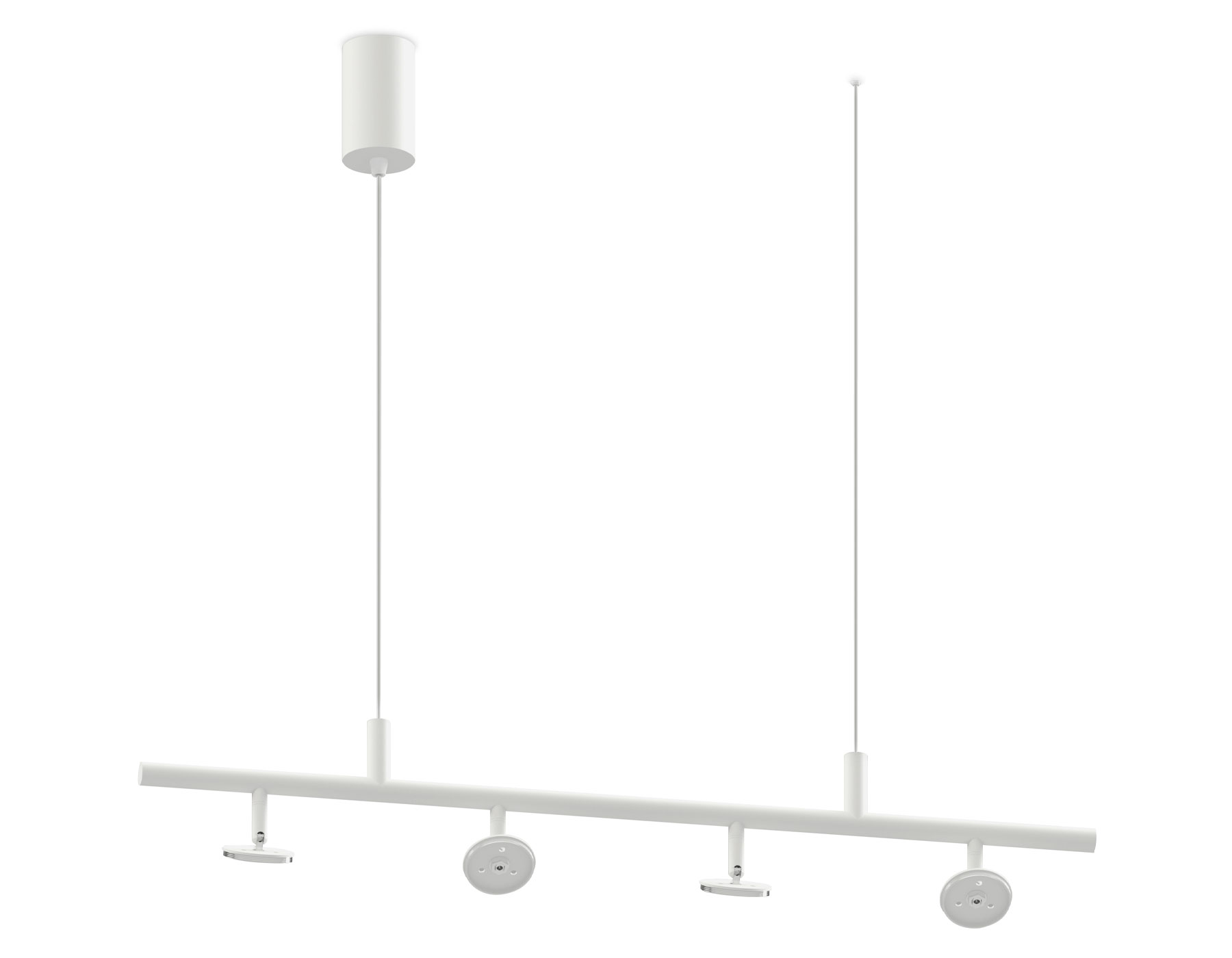 Корпус светильника подвесной поворотный для насадок D60 C9001/4 SWH белый песок 800*60*1200mm MR16 GU5.3/4