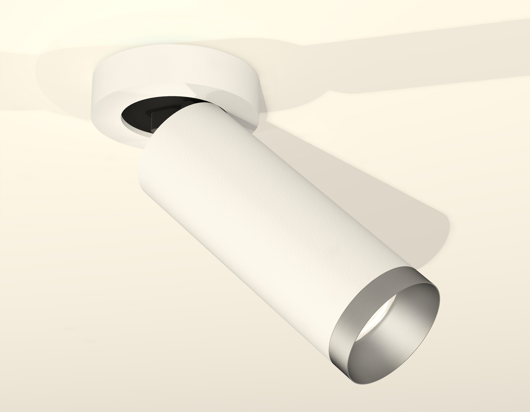 Комплект накладного поворотного светильника XM6342203 SWH/MCH белый песок/хром матовый MR16 GU5.3 (A2228, C6342, N6133)