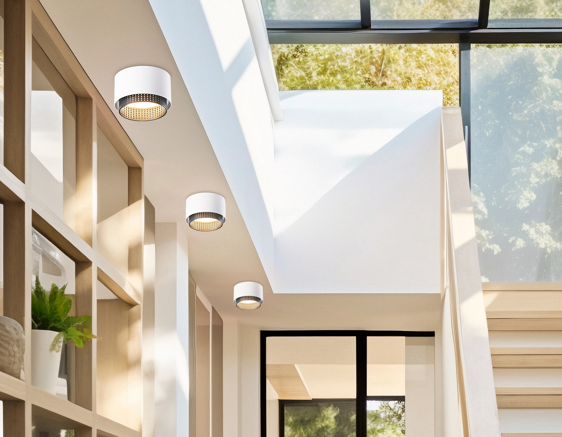 Накладной точечный светильник GX53 TN71271 WH/BK белый/черный GX53 max 12W D95*62