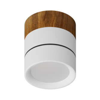 Накладной светодиодный светильник Ledron BARREL MINI Wooden White TRIAC (11807)
