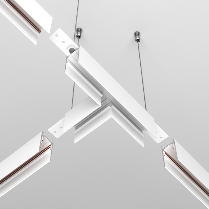 Коннектор Т-образный Exility накладной белый магнитный Maytoni Technical TRA034CT-41W