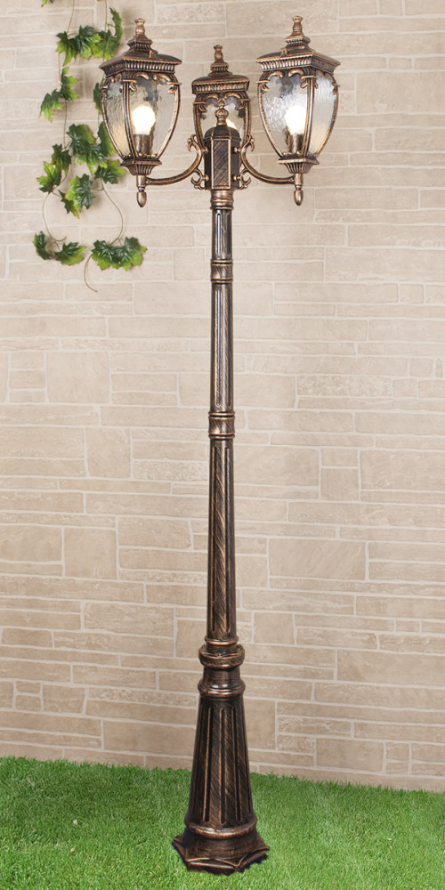 Наземный фонарь уличный F3 GLYF-8024F3 черное золото Elektrostandard Andromeda GLYF-8024F3 (electrostandart_a028000)