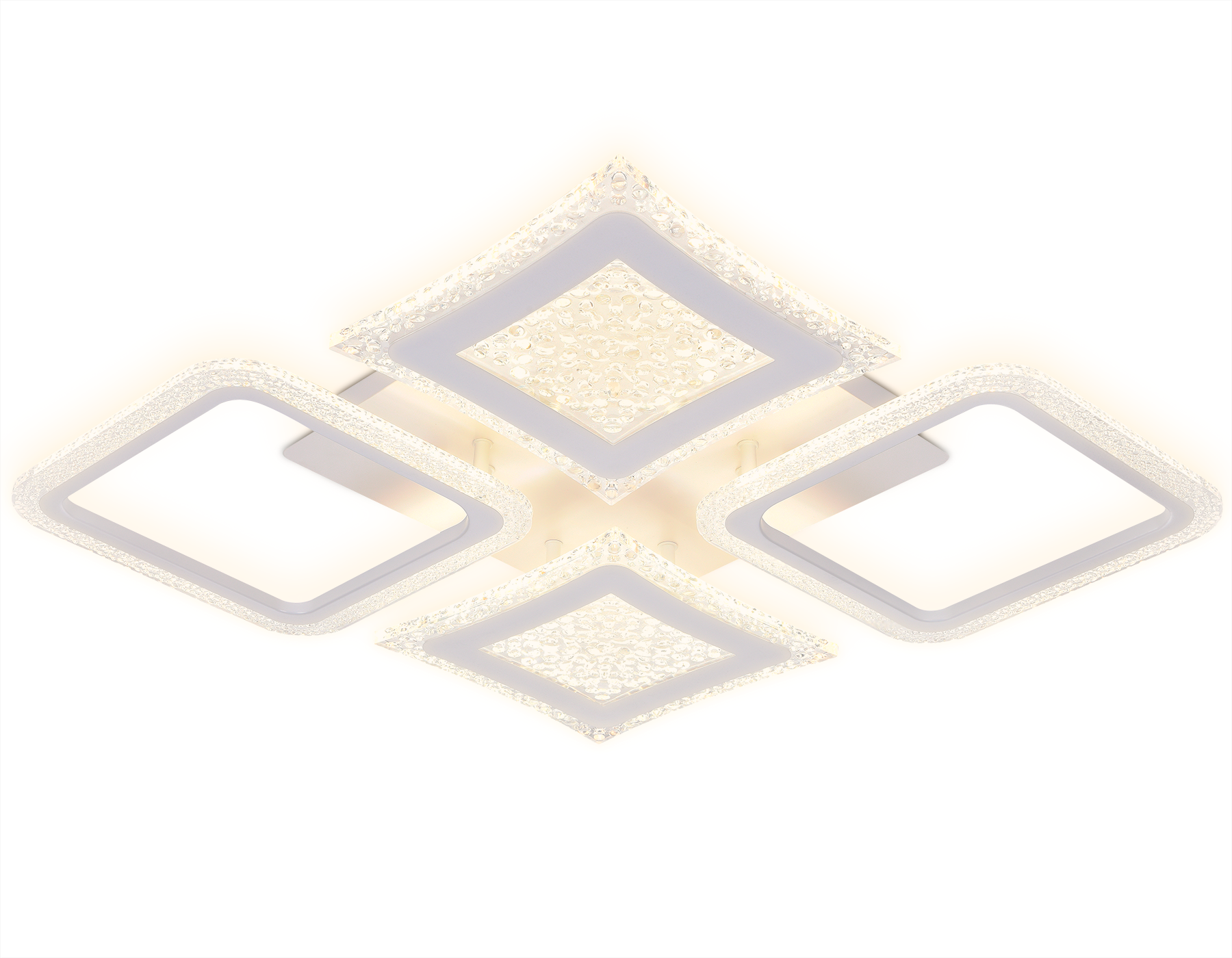 Потолочный светодиодный светильник с пультом FA430/4 WH белый 112W 750*670*80 (ПДУ РАДИО 2.4G)