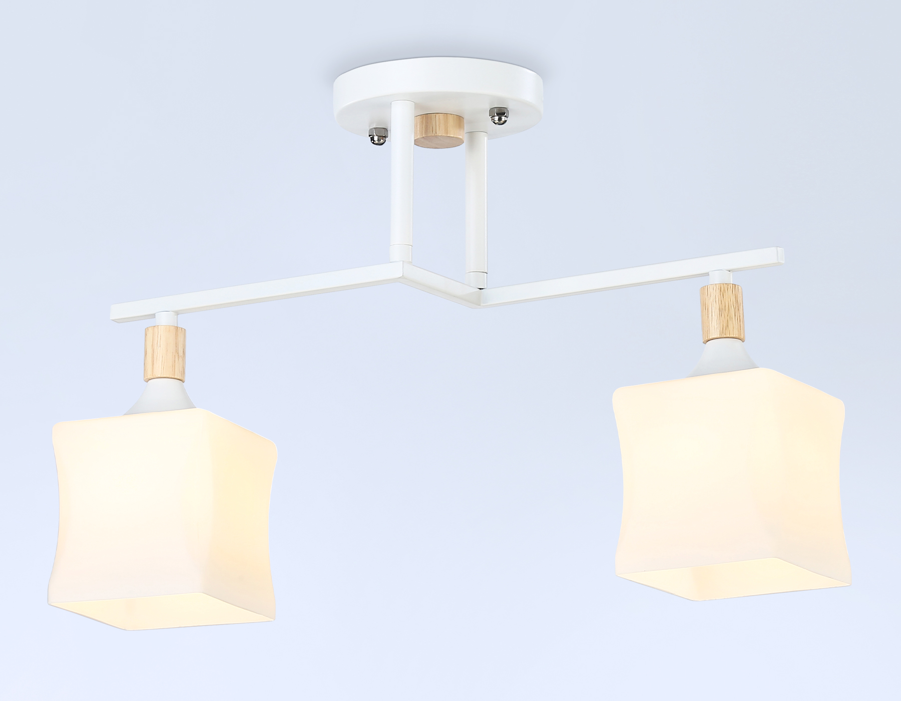 Подвесной светильник TR9484/2 WH/FR белый/белый матовый E27/2 max 40W 405*175*280