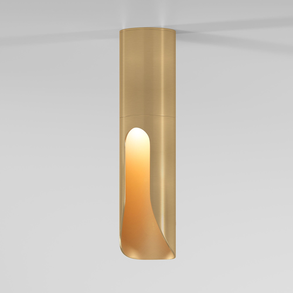 Светильник потолочный светодиодный Elektrostandard Apex 25113LED 7W 4000K латунь (a068290)