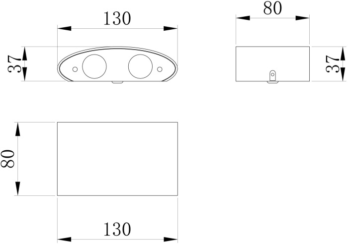 Архитектурная подсветка светодиодная Strato O417WL-L4B3K IP54 (o417wl-l4b3k)