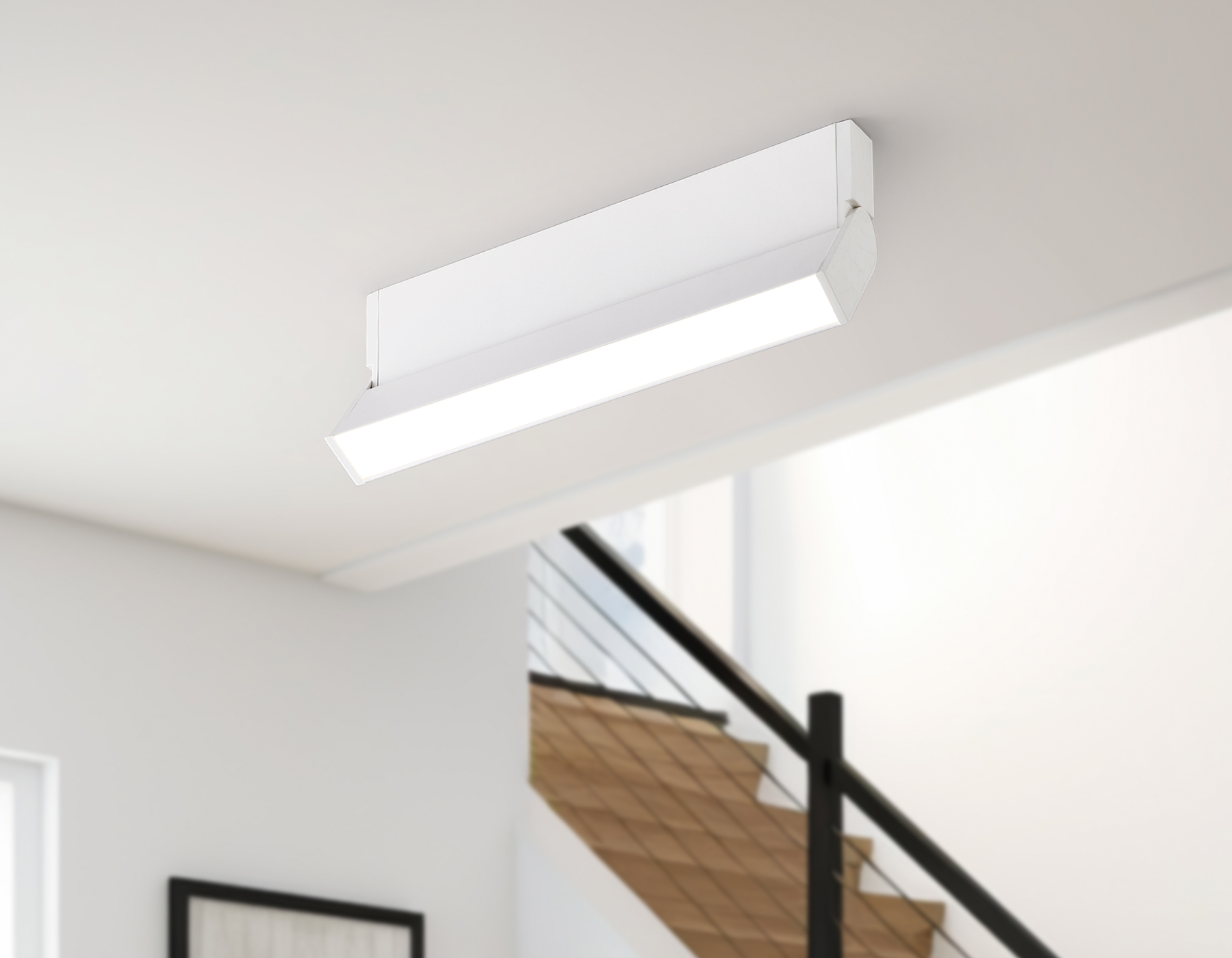 Настенно-потолочный светодиодный светильник TA1818 WH белый LED 12W 4200K 230*22*87