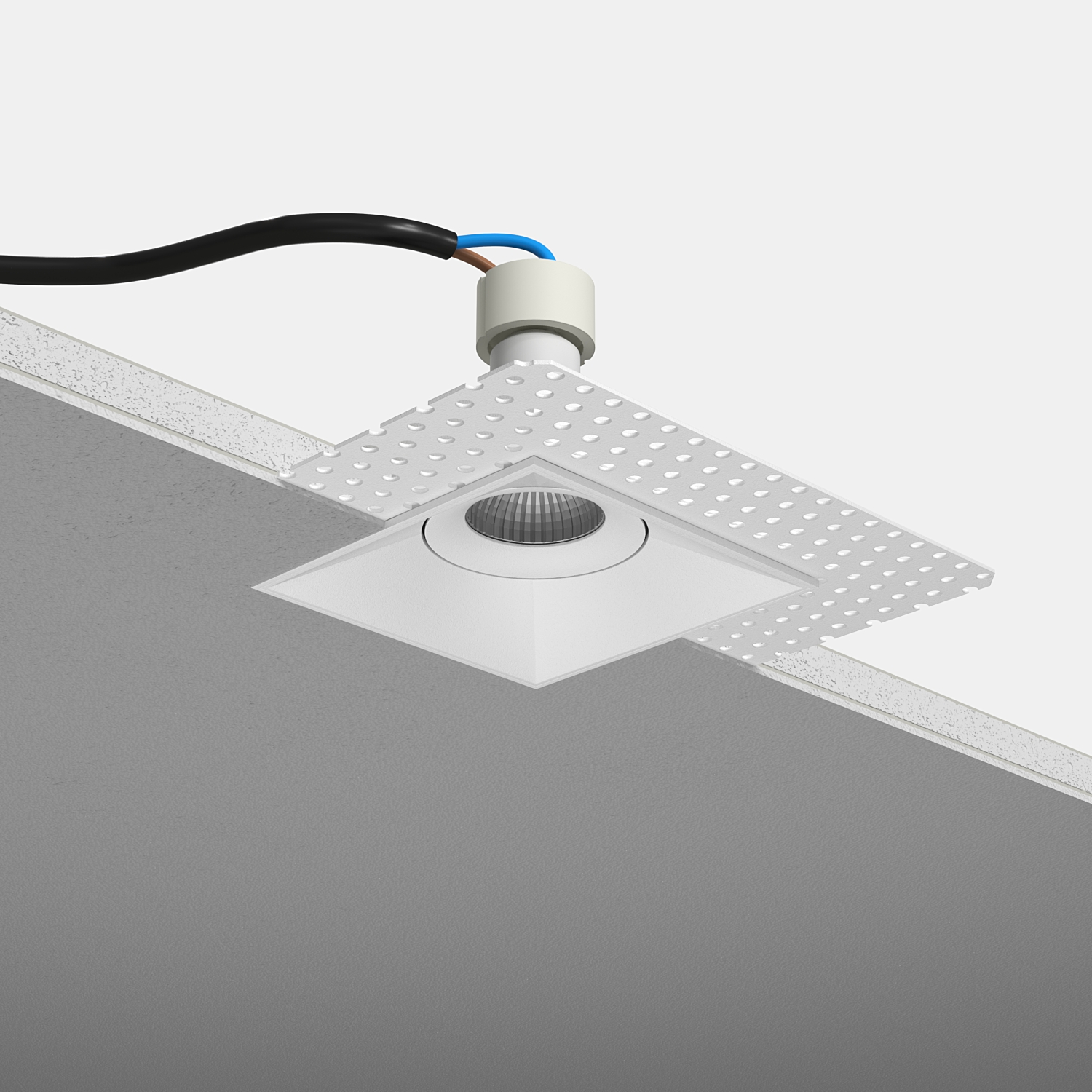 Встраиваемый поворотный светильник под сменную лампу Ledron AO1501039 White (2477)