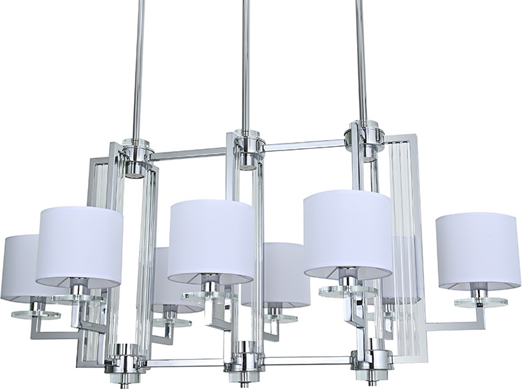 Подвесная люстра Newport 35400 35408S chrome без абажуров (35408_s_chrome_bez_abazhurov)