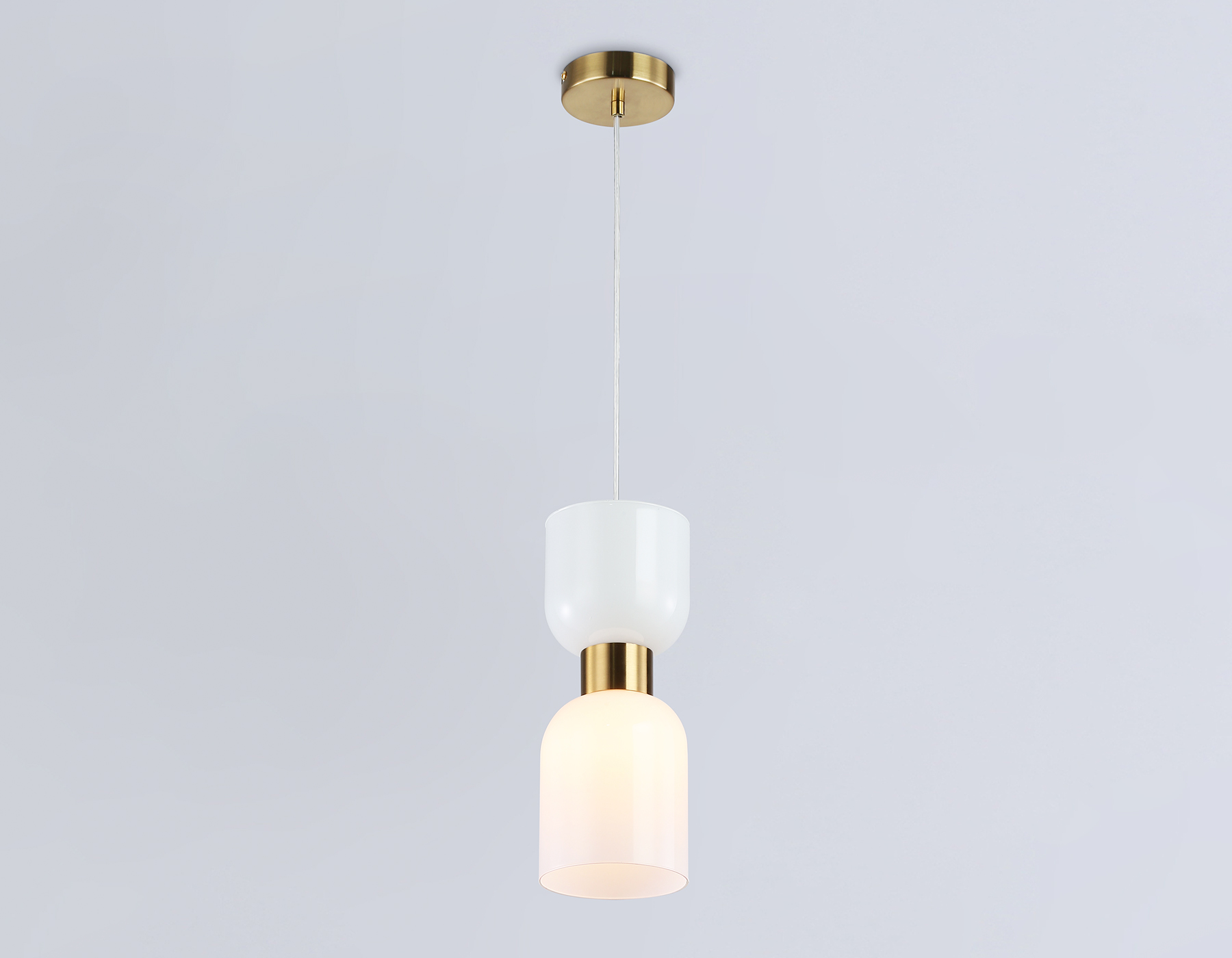 Подвесной светильник LH56091 BS/FR латунь/белый матовый E14 max 60W D120*1500