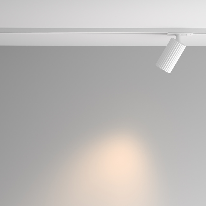 Трековый светильник однофазный 10W 48V Maytoni Calipso TR218-1-GU10-W (tr218-1-gu10-w)