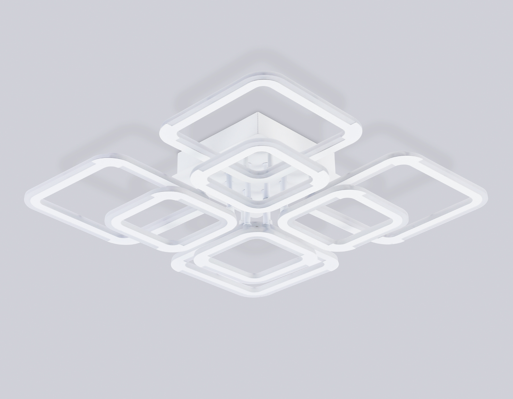 Светильник светодиодный потолочный FA8950/4+4 WH белый 101W 3000-6000K 540*540*120 (ПДУ ИК)