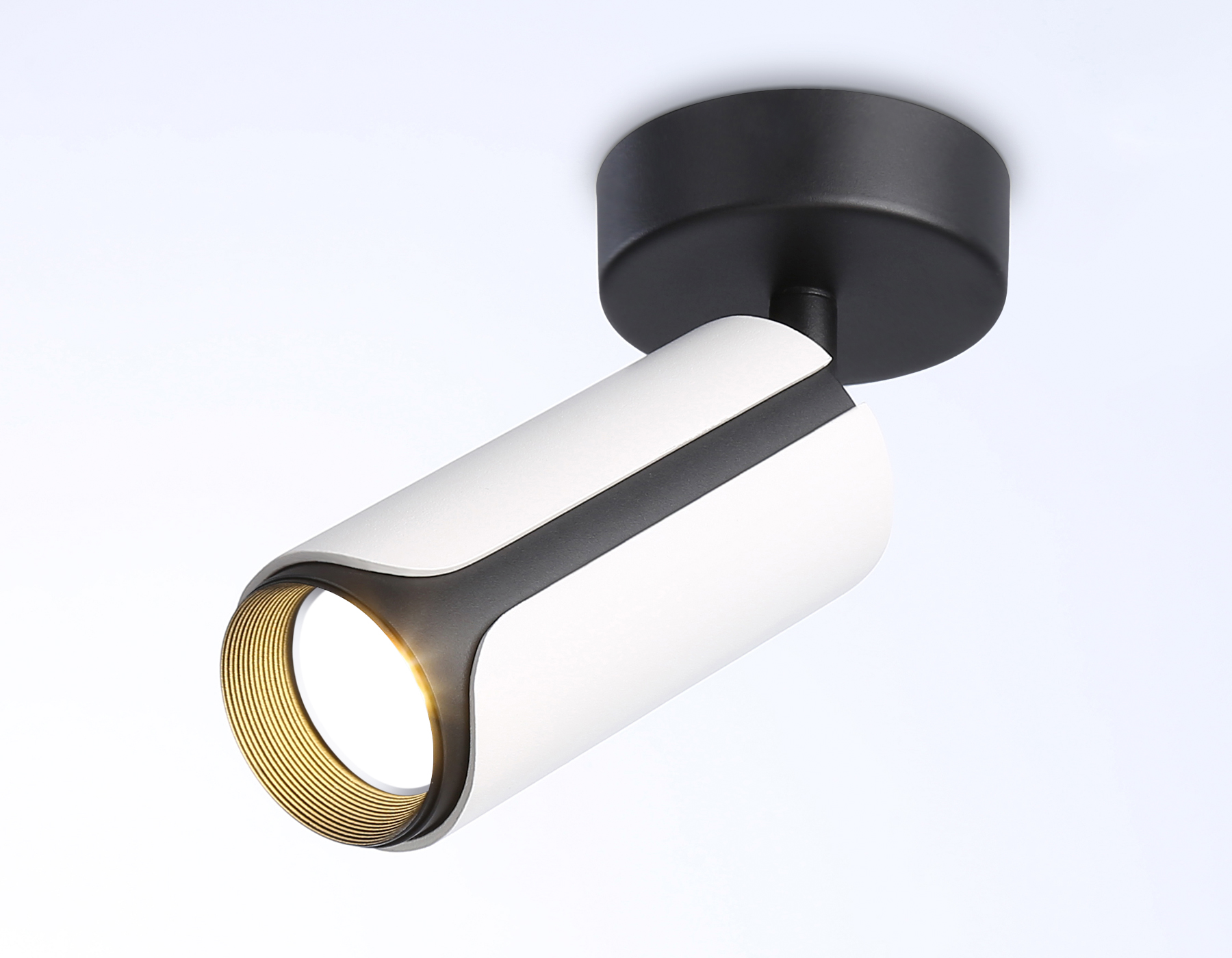 Накладной поворотный спот со сменной лампой GU10 TN51592 WH/BK белый/черный GU10 D58*195