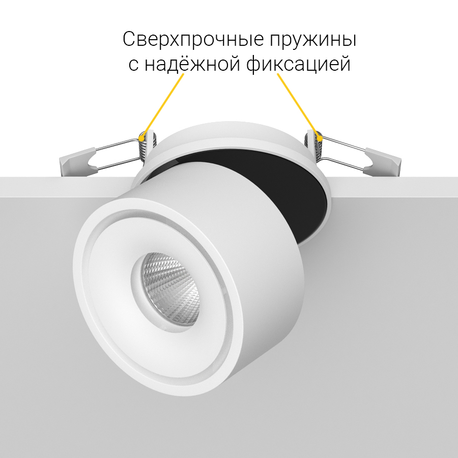 Встраиваемый поворотный светодиодный светильник Ledron LB8 White (2007)