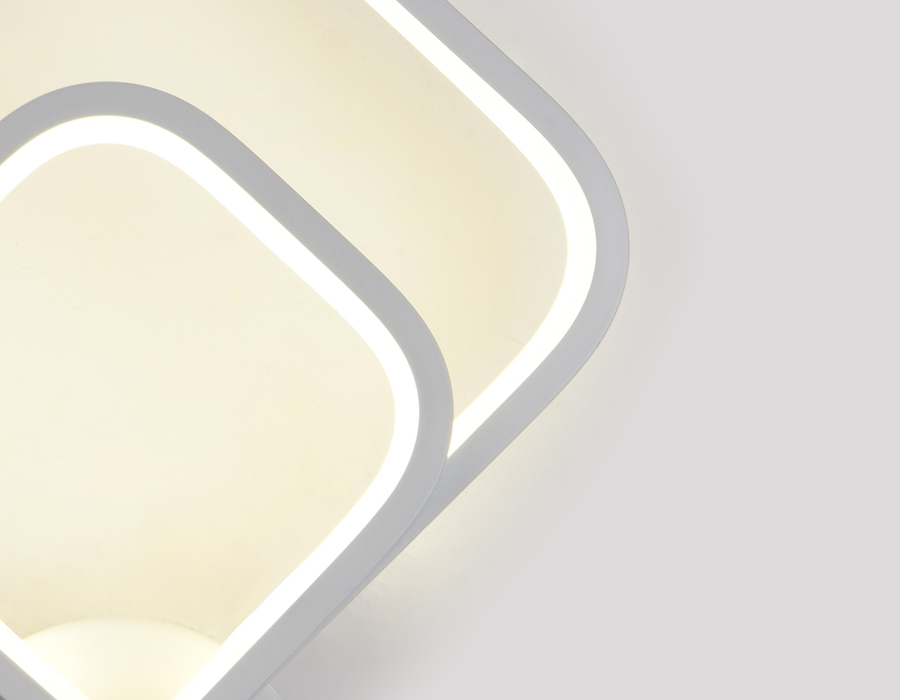 Настенный светодиодный светильник с выключателем FL420 WH белый LED 4200K 20W 280*220*80