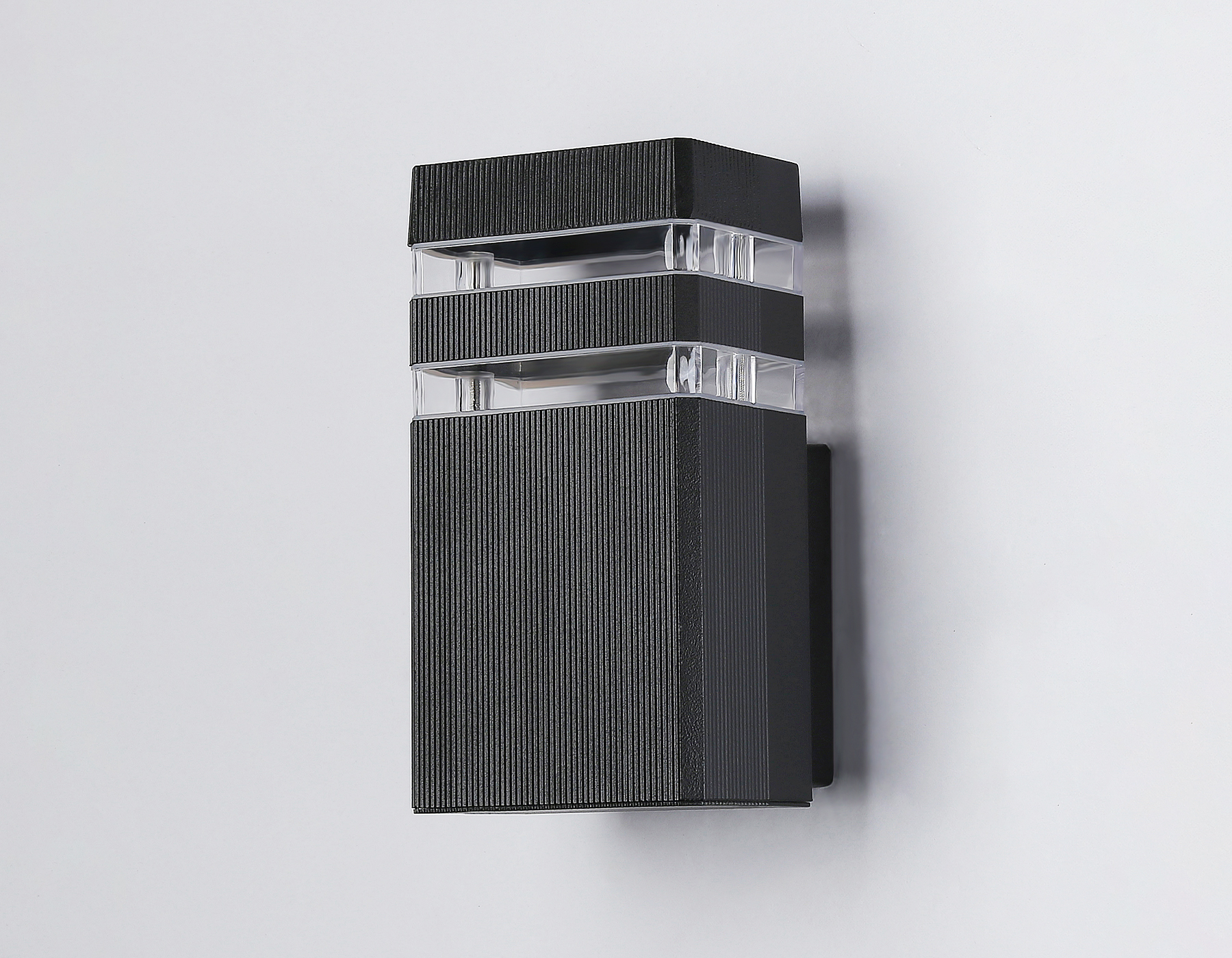 Уличный настенный архитектурный светильник ST2572 BK/CL черный/прозрачный IP54 GU10 max 35W 205*110*65