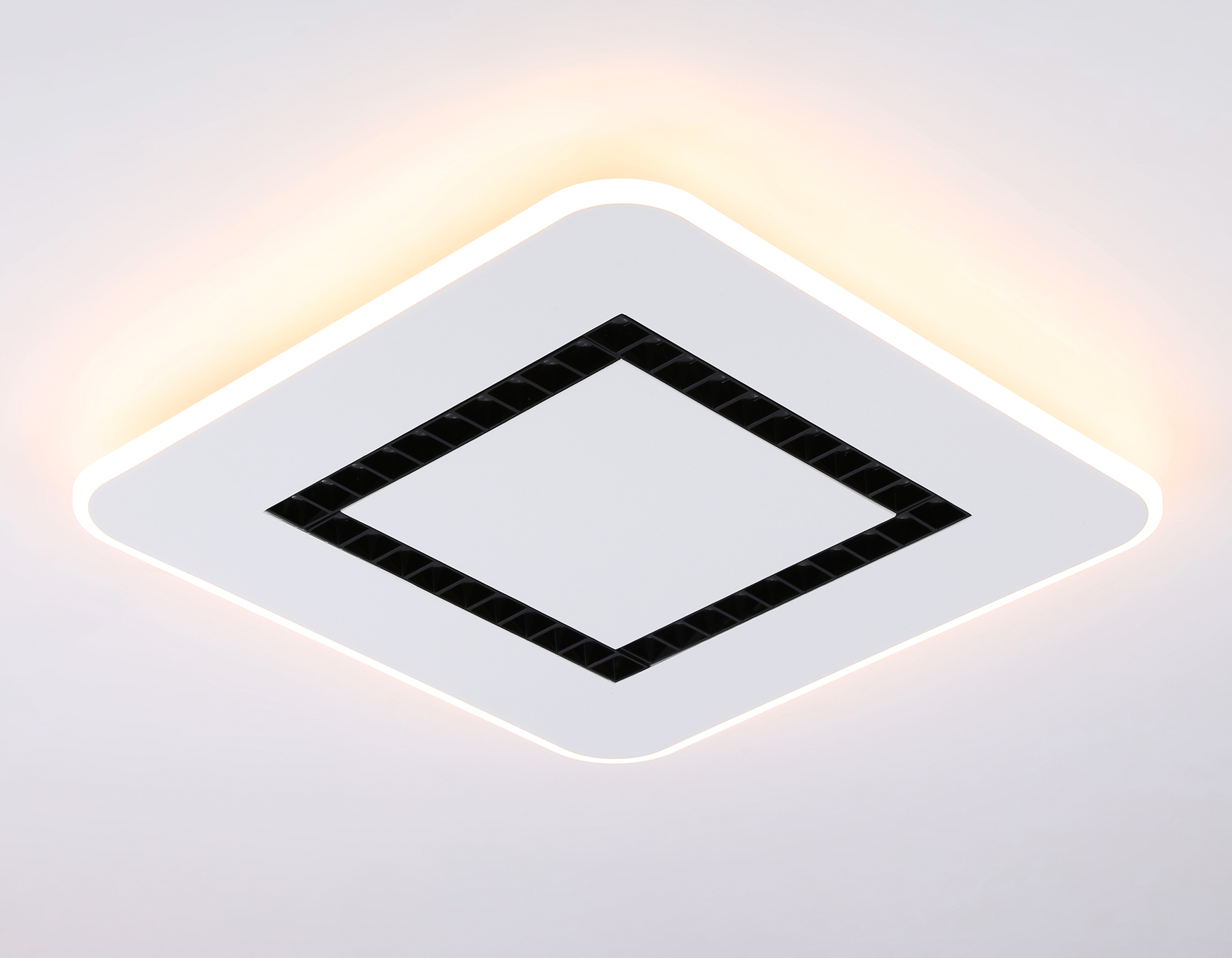 Потолочный светодиодный светильник с пультом FL51415 WH белый 3000K/4200K/6400K 68W 488*488*40 (ПДУ ИК)