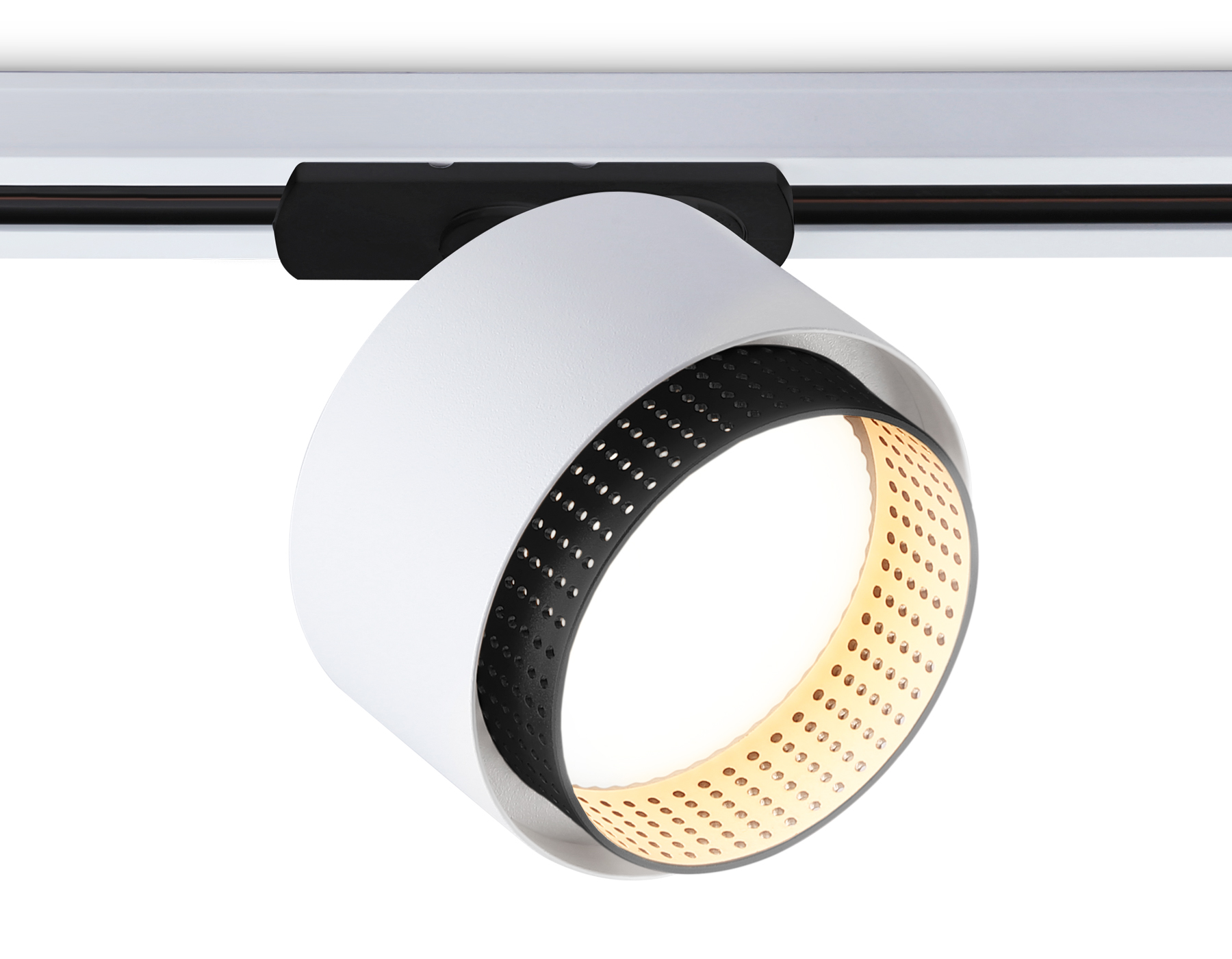 Трековый однофазный светильник со сменной лампой GL5379 WH/BK белый/черный GX53 max 12W D95*130