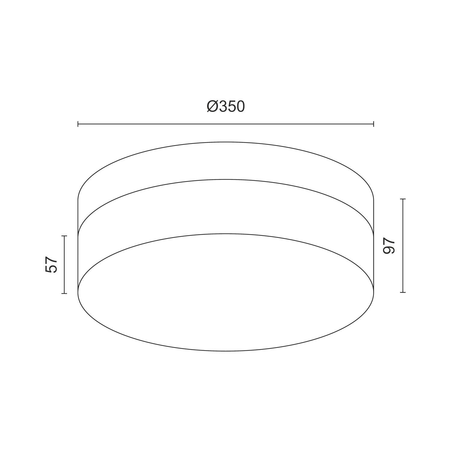 Накладной светодиодный светильник Ledron DLC7302930W Wood Bl 3000K (8347)
