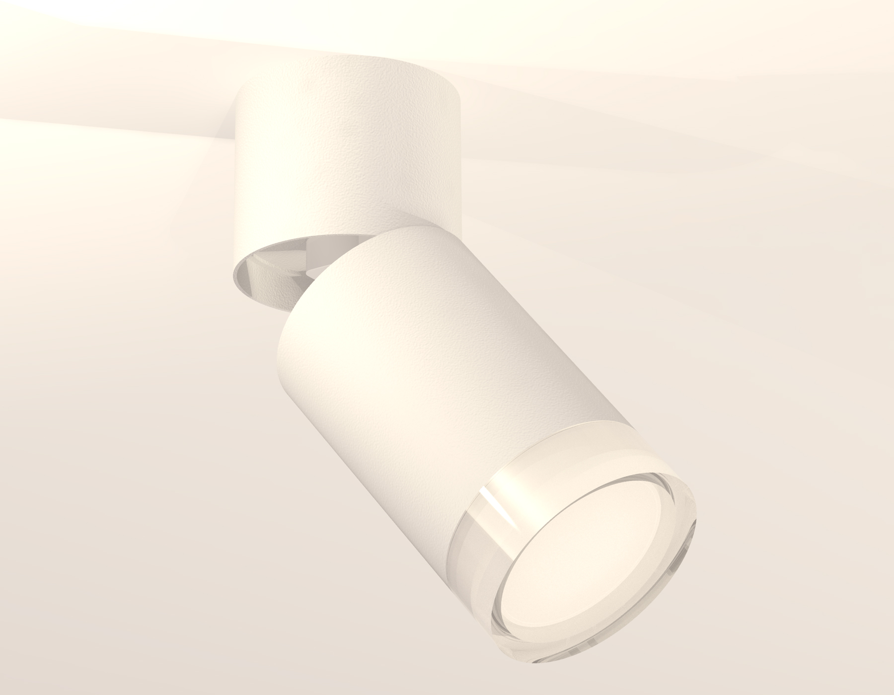 Комплект накладного поворотного светильника XM6312080 SWH/FR/CL белый песок/белый матовый/прозрачный MR16 GU5.3 (A2220, C6312, N6241)