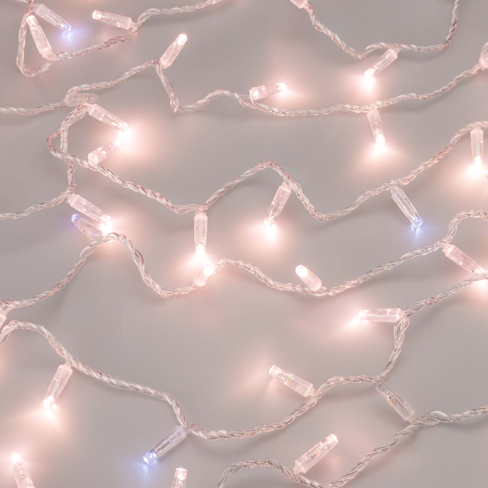 Светодиодная гирлянда ARD-STRING-CLASSIC-10000-CLEAR-100LED-FLASH Rose Gold (230V, 7W) (Ardecoled, IP65) 025790