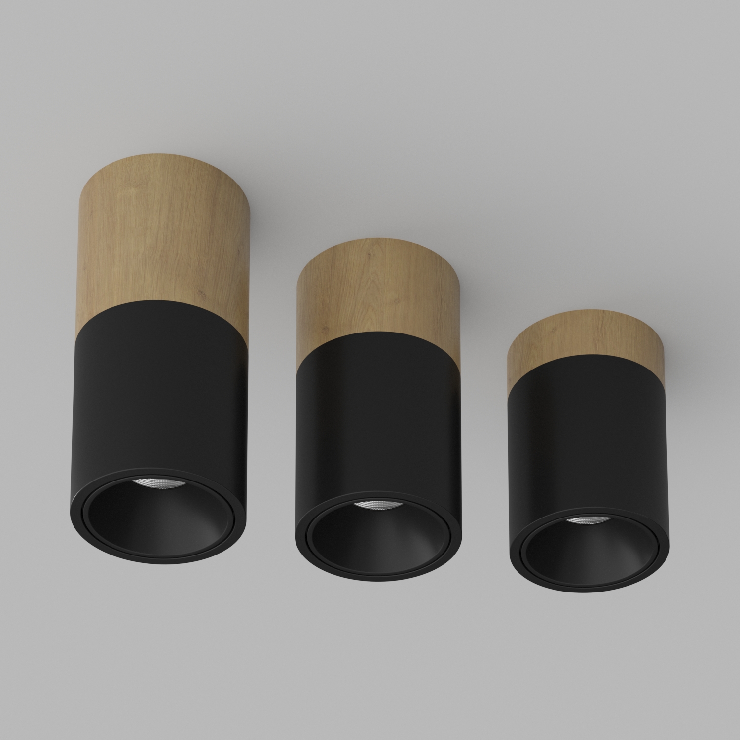 Накладной светодиодный светильник Ledron RINBOK 160 Wooden Black (4418)