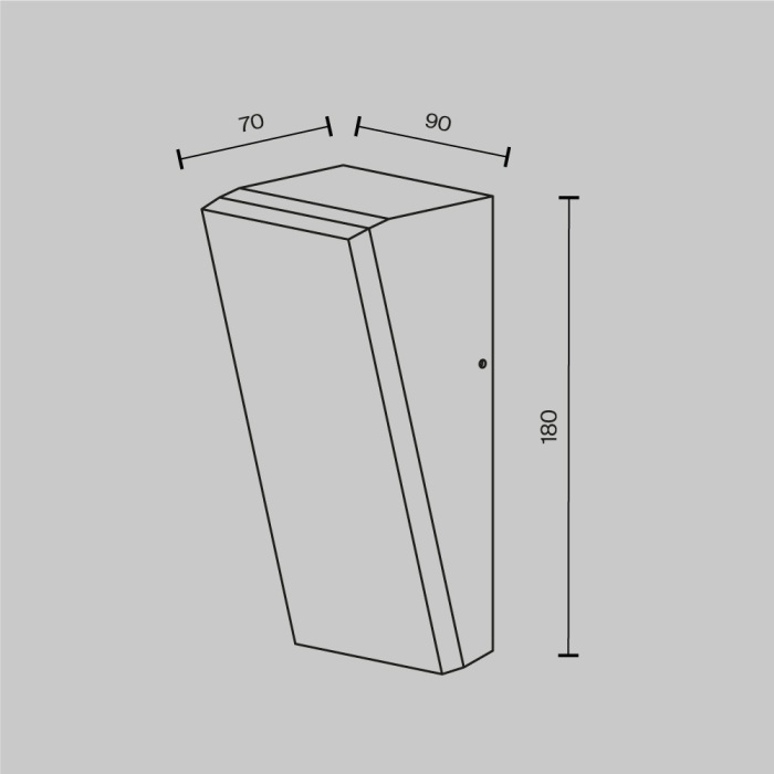 Настенный уличный светильник Maytoni Brick O436WL-L10GF3K1 (o436wl-l10gf3k1)