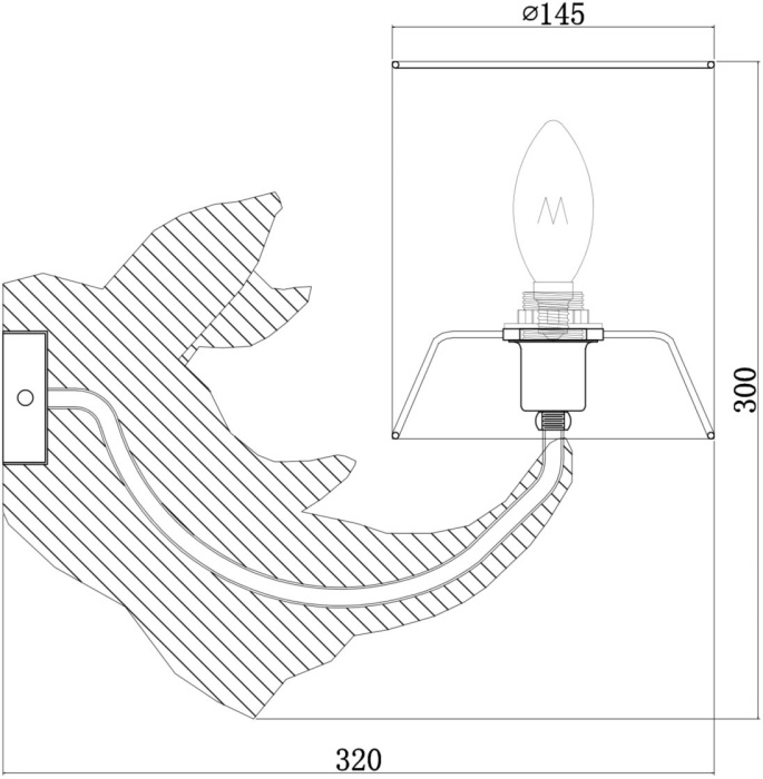 Бра Nashorn MOD470WL-01W (mod470wl-01w)