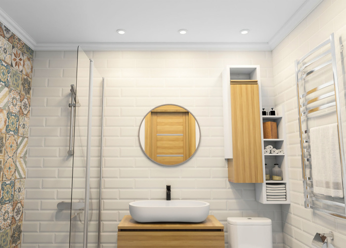 Встраиваемый светильник для ванны IP65 Denkirs Facet DK3016-WH (dk3016-wh)