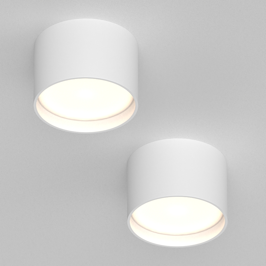 Накладной светодиодный светильник DRUM White (9956)
