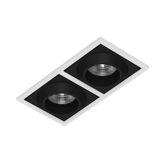 Встраиваемый светодиодный светильник GIZA SQ2 White-Black 4000K (10691)